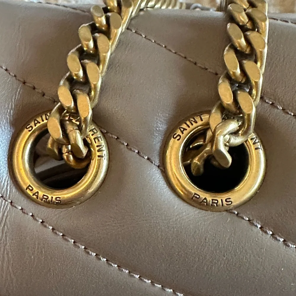 Yves Saint Laurent Tan LouLou Quilted Bag - Picture 2 of 16
